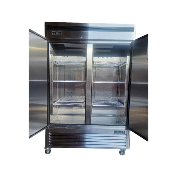 EFI C2-54VC Reach in Refrigerator - 2 Solid Door - 54''