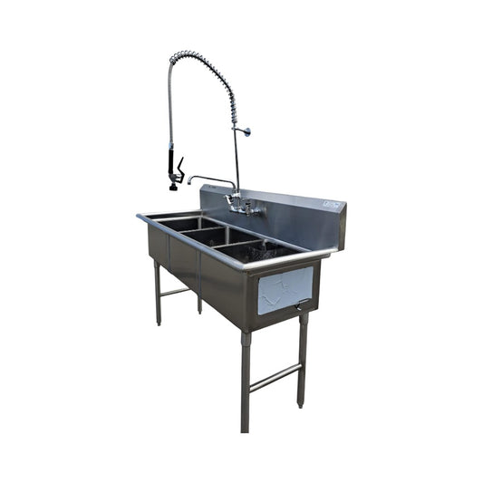 EFI SI818-3N 3 Compartment Sink - 18 x 18 x 11