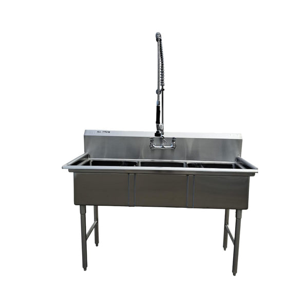 EFI SI818-3N 3 Compartment Sink - 18 x 18 x 11