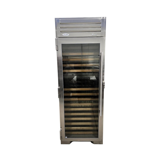 True TC-30DZW-L-SG-C 150-Bottle Dual Zone Refrigerated Wine Merchandiser