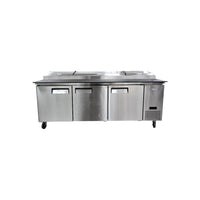 Atosa MPF8203GR Pizza Prep Table - 3 Door - 93 in