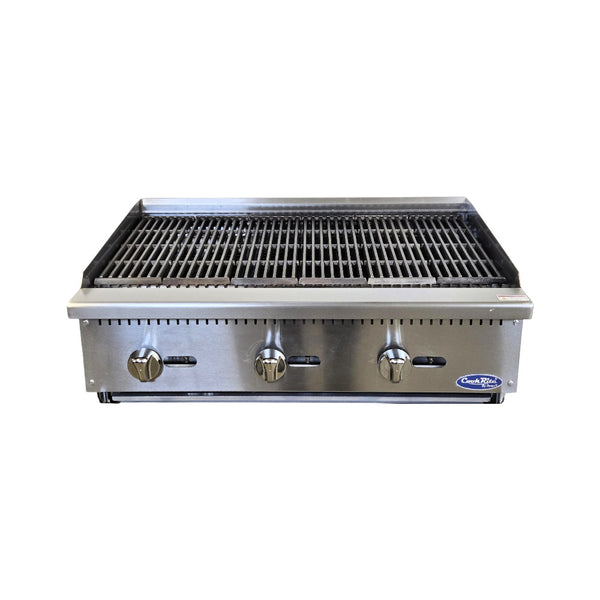 Cookrite ATCB-36 Natural Gas - Rock Charbroiler - 36 Inch
