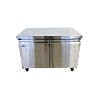 Glacier GUR-48 Undercounter Refrigerator - 2 Solid Door - 48 Inch
