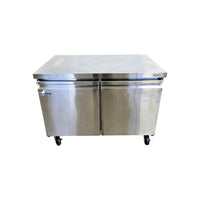 GLACIER  GUF-48  Undercounter Freezer - 2 Solid Door - 48 Inch