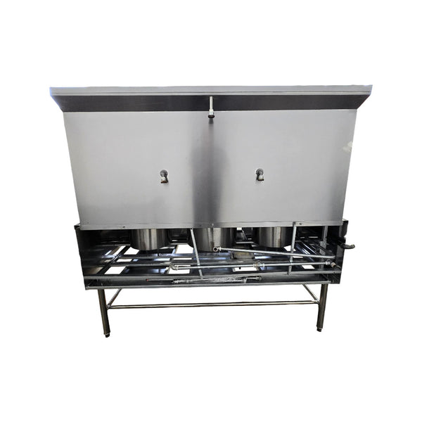 Omcan CE-CN-W3L1-NG Three Chamber Wok Range