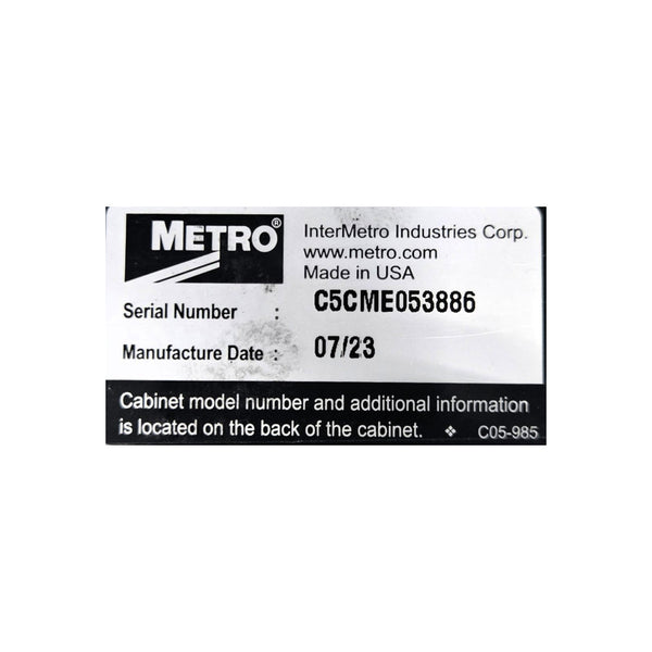 Metro C519-CFC-U Non-Insulated Proofer