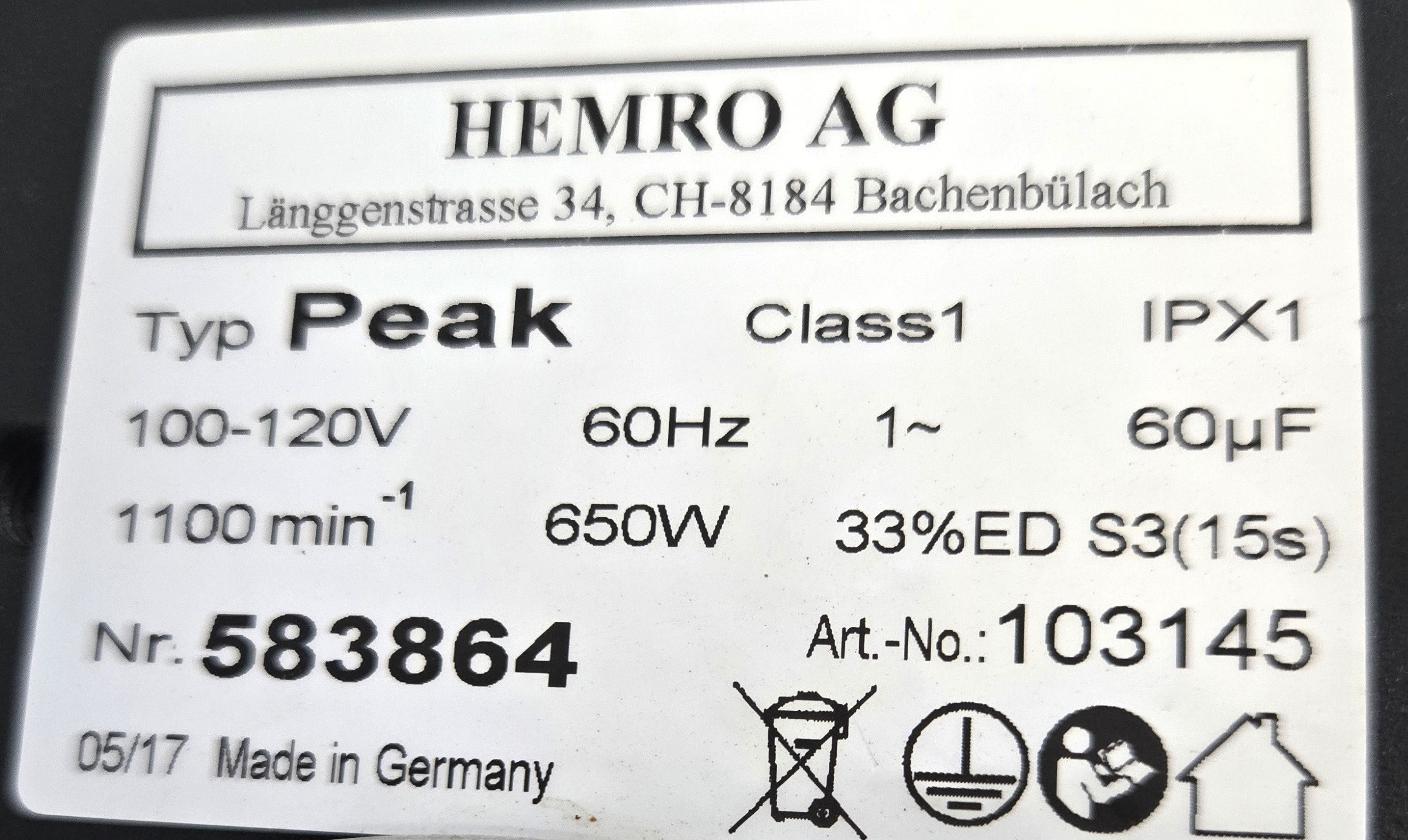Mahlkonig Peak Grinder