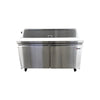 Omcan PT-CN-1524-HC Refrigerated Prep Table - 2 Solid Door - 60 Inch