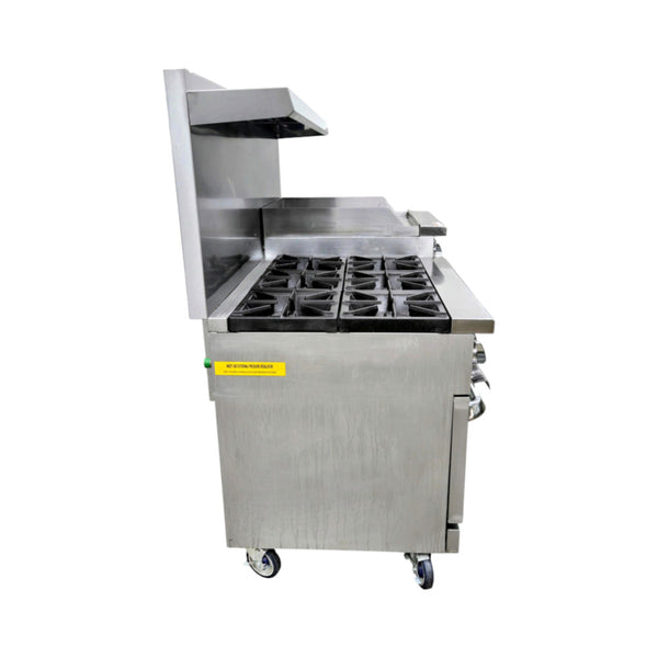 FOSTER FR60-6B24GS-2 Range, 60 inch, NG, 6-Burners w/24 inch Griddle/Salamander