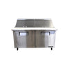 TRUE  TSSU-60-24M-B-ST-HC Megatop Prep Table - 2 Solid Door - 60 Inch