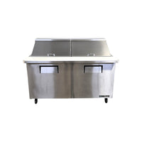 TRUE  TSSU-60-24M-B-ST-HC Megatop Prep Table - 2 Solid Door - 60 Inch