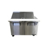TRUE TSSU-48-18M-B-HC Megatop Prep Table - 2 Solid Door - 48 Inch