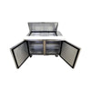 TRUE TSSU-48-18M-B-HC Megatop Prep Table - 2 Solid Door - 48 Inch