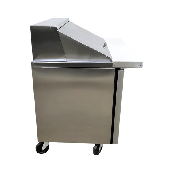 TRUE TSSU-48-18M-B-HC Megatop Prep Table - 2 Solid Door - 48 Inch