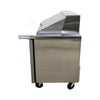 TRUE TSSU-48-18M-B-HC Megatop Prep Table - 2 Solid Door - 48 Inch