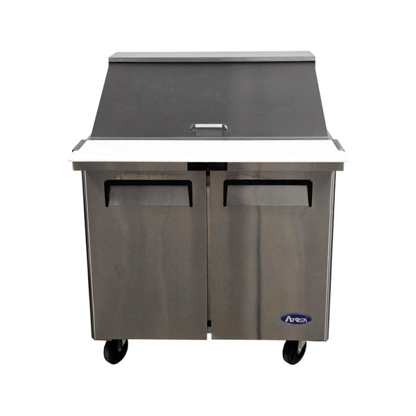 Atosa MSF3615GR Megatop Refrigerated Prep Table - 2 Solid Door - 36 Inch