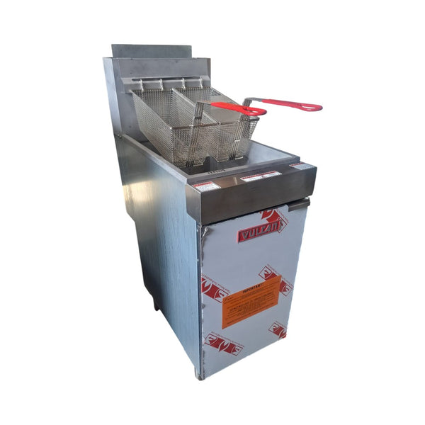 Vulcan LG400-1 Floor Tube Fryer - Natural Gas