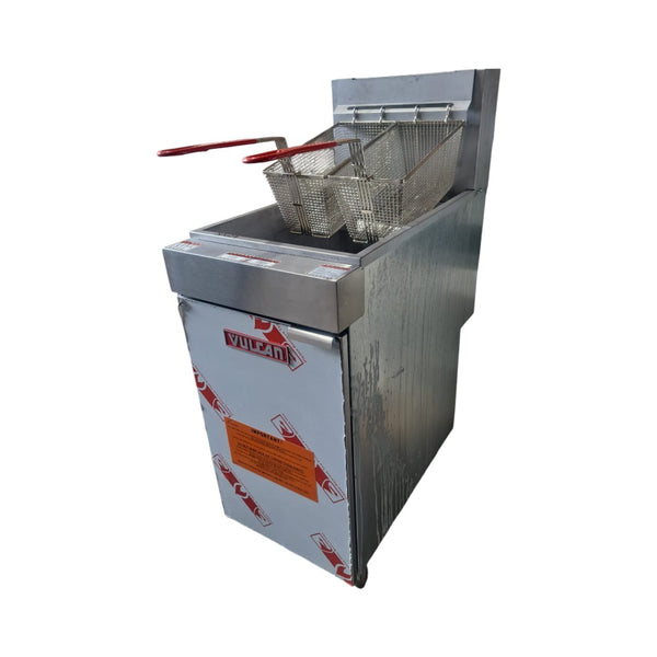 Vulcan LG400-1 Floor Tube Fryer - Natural Gas