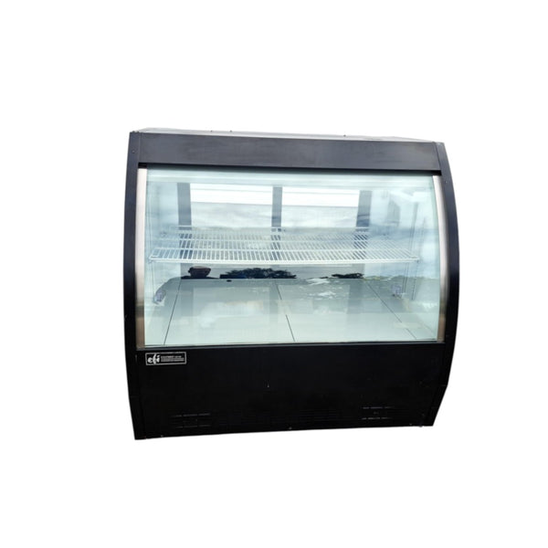 EFI CDC-1200B 48 inch Curved Glass Deli Case - Black