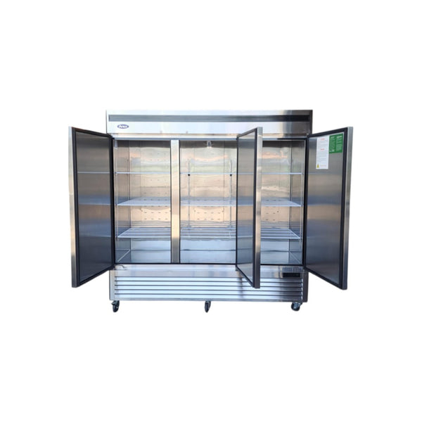 Atosa MBF8508GR Reach-in Refrigerator - 3 Solid Door - 82''