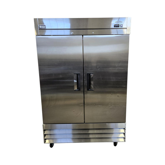 Omcan FR-CN-1372-HC Upright Freezer - 2 Solid Doors - 54 Inch