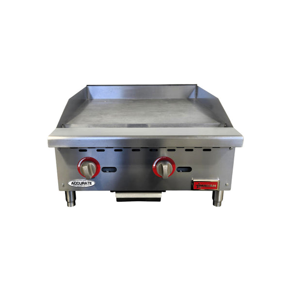 Omcan CE-CN-G24-M Countertop Natural Gas Griddle - 24 Inch