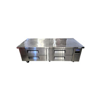 Atosa MGF8453GR Refrigerated Chef Base - 4 Solid Drawers - 72 Inch