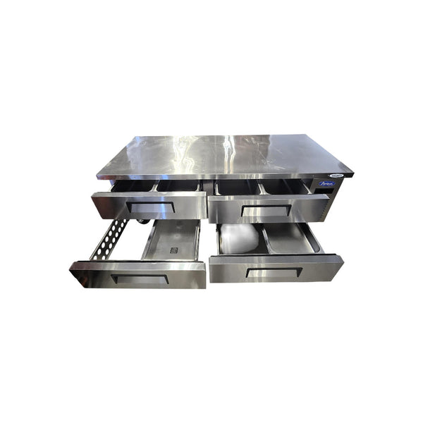 Atosa MGF8453GR Refrigerated Chef Base - 4 Solid Drawers - 72 Inch