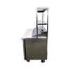 TRUE TSSU-48-12-HC Refrigerated Prep Table with Double Overshelf - 2 Solid Door  - 48 Inch