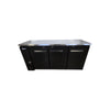 Omcan UBB-24-72F-HC Back Bar Cooler - 3 Door - 72 Inch