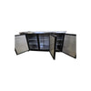 Omcan UBB-24-72F-HC Back Bar Cooler - 3 Door - 72 Inch