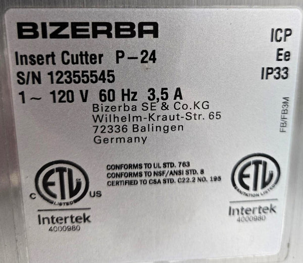 BIZERBA KT-1 & S111 PLUS-1 Meat Tenderizing Set