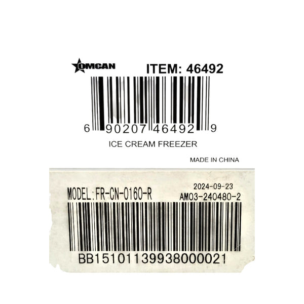 Omcan 46492 Ice Cream Display Chest Freezer - 54 Inch