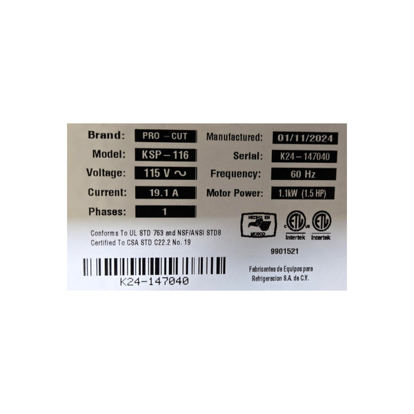 Pro-Cut KSP-116 Meat Bone Saw Electric