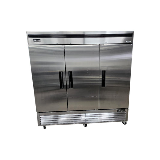 EFI M-C3-82VC Refrigerator - 3 Solid Door - Cosmetic Scratches