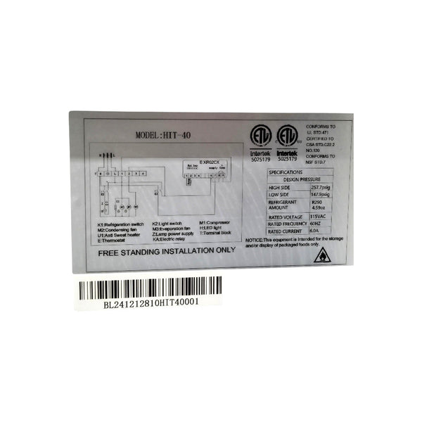 Alaska-Line HIT-40 Refrigerated Meat Deli Service Showcase