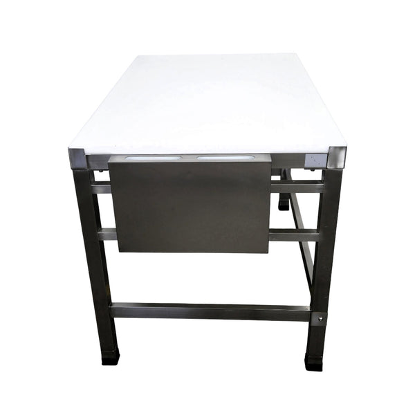 CHEF S-48 48'' Butcher Table with Poly Top Board