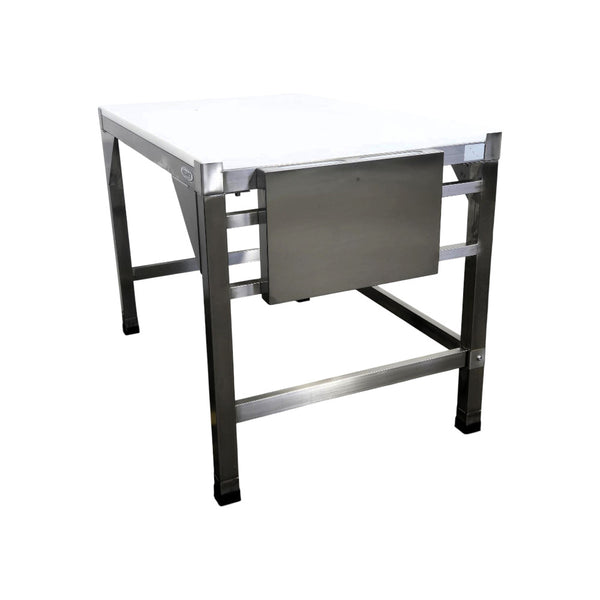 CHEF S-48 48'' Butcher Table with Poly Top Board