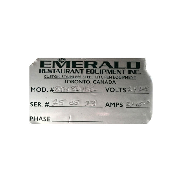 Emerald STM86PSE 6-Well Steam Table