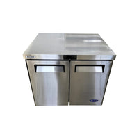 Atosa MGF36RGR Undercounter Refrigerator - 2 Solid Door - 36 Inch