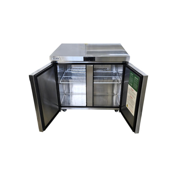 Atosa MGF36RGR Undercounter Refrigerator - 2 Solid Door - 36 Inch