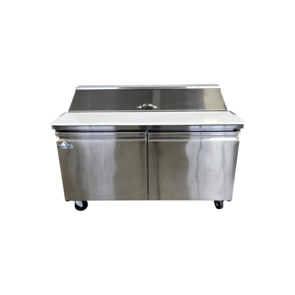 Glacier GST-60-16 Refrigerated Prep Table - 2 Solid Door - 60 Inch