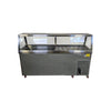Sub-Equip CUSC-84G-2D Refrigerated Prep Table with Sneeze Guard - 84 inch