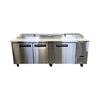 EFI CPDR3-93VC Refrigerated Pizza Prep Table - 3 Solid Door - 93 Inch