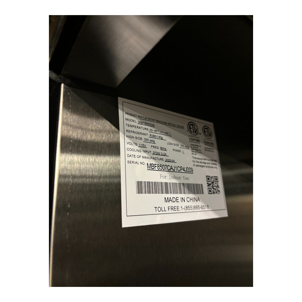 Atosa MBF8507GR Reach-In Refrigerator