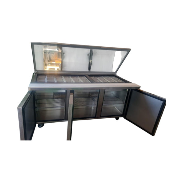 True TSSU-72-30M-B-ST-HC Sandwich Prep Table