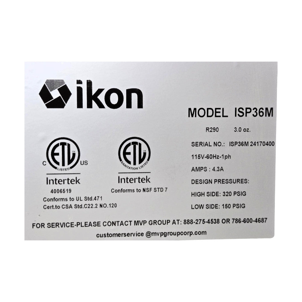 Ikon ISP36M Megatop Sandwich Prep Table