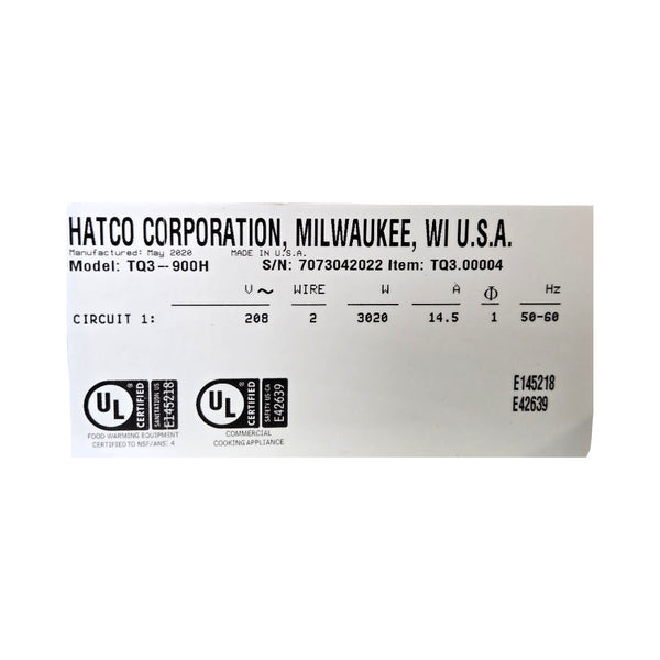 Hatco TQ3-900H Conveyor Toaster