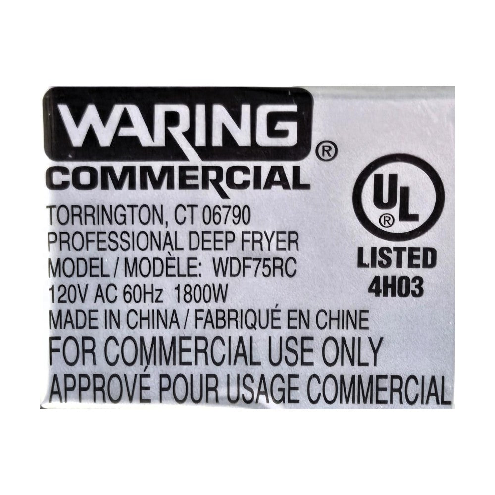 Waring WDF75RC Electric Countertop Fryer