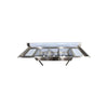Omcan 3 Well Sink - Left and Right Drainboard - 18''